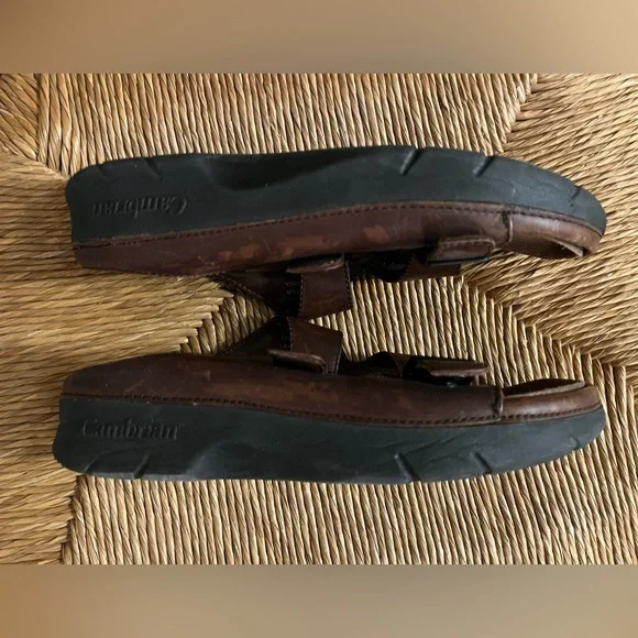 Cambrian Summit Brown Leather Orthopedic Slide Sandals – Size 7.5 Ladies - Picture 6 of 11